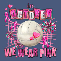 In October We Wear Pink Volleyball Vintage Hoodie | Teevron