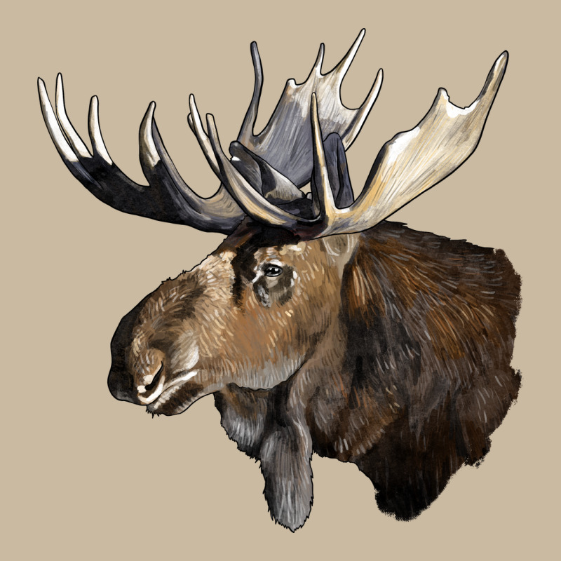 Moose Buck Deer Head Long Sleeve Tee by LillyAllenDesigns | Teevron