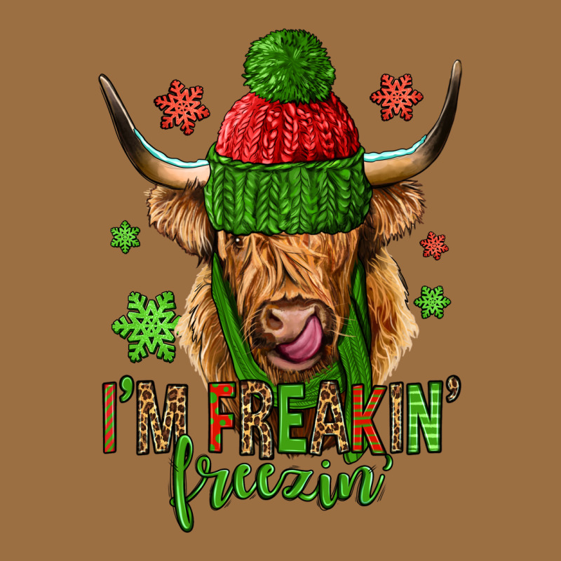 I'm Freakin Freezin Christmas Long Haired Cow Vintage Tee by Jasminsmagicworld | Teevron