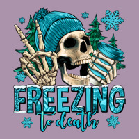 Freezing To Death Winter Skull Heavyweight Hoodie | Teevron