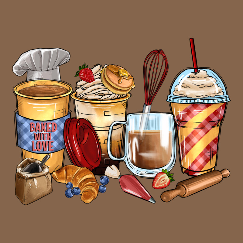 Bakery Coffee Cups Premium Tee by Zillion Design Studio | Teevron