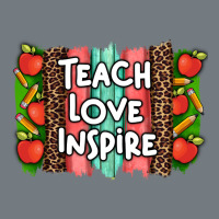Teach Love Inspire Brushstroke With  And Pen Leopard Heavyweight Sweatshirt | Teevron