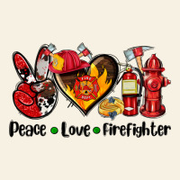Peace Love Firefighter Vintage Tee | Teevron
