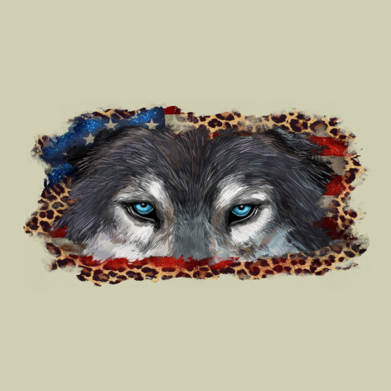Wolf Eyes American Flag Heavy Core Tee by RanaPortraitStore | Teevron