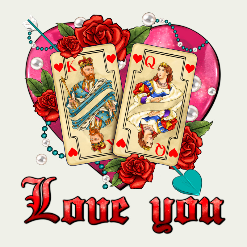 Love You Playing Cards Roses And Pearls Urban Heavy Tee by AdoDesignShop | Teevron