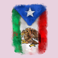 Mexico And Puerto Rico Flag Ladies Tee | Teevron