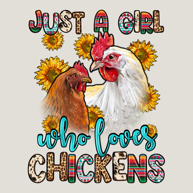 Just A Girl Who Loves Chickens Heavy Core Tee by Zillion Design Studio | Teevron