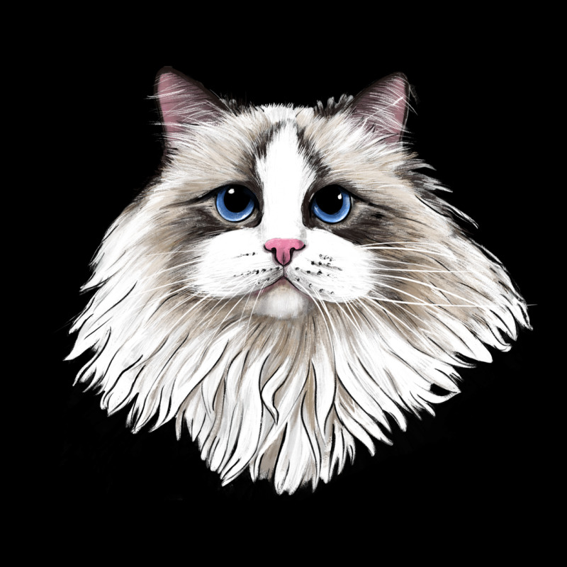 Ragdoll Face Cat Long Sleeve Tee by LillyAllenDesigns | Teevron