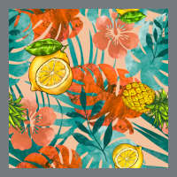 Pineapple And Lemon Seamless Pattern Heavyweight Sweatshirt | Teevron