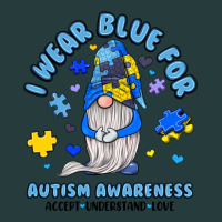 I Wear Blue For Autism Awareness Premium Hoodie | Teevron