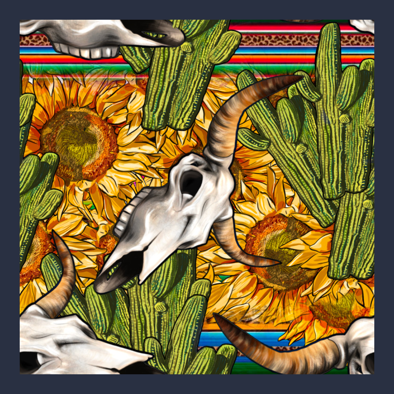 Western Bull Skull Seamless Pattern Heavyweight Sweatshirt by BundleAndBundleShop | Teevron
