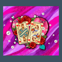 Valentines Day Playing Cards And Pearl Watercolor Urban Heavy Tee | Teevron