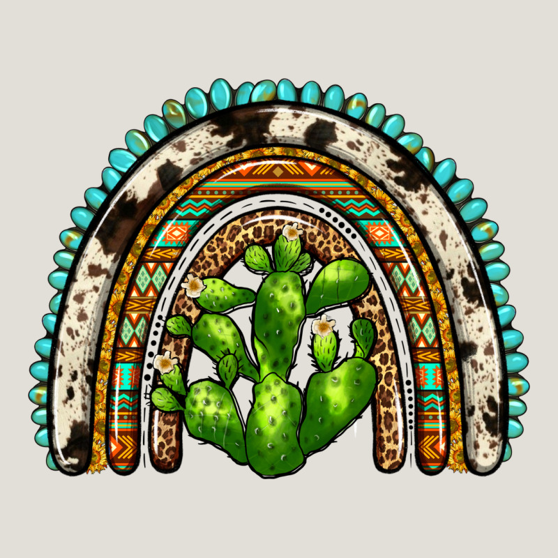 Western Cactus Rainbow Heavy Core Tee by Zillion Design Studio | Teevron