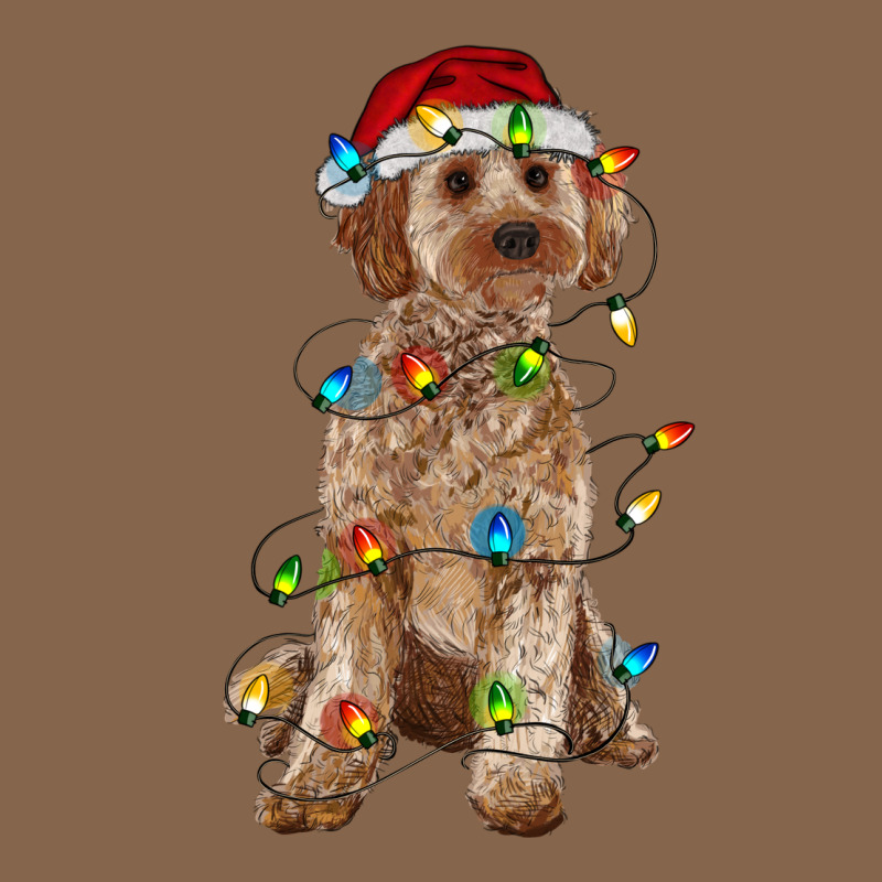 Cockapoo With Christmas Lights Premium Tee by RanaPortraitStore | Teevron