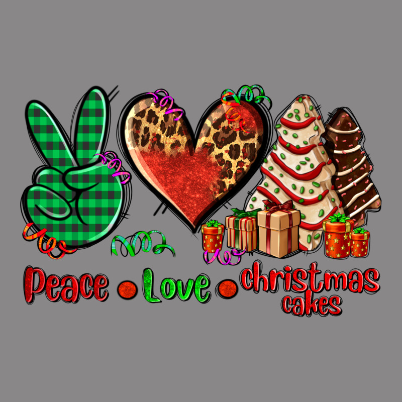 Peace Love Christmas Cakes Vintage Tee by AdoDesignShop | Teevron