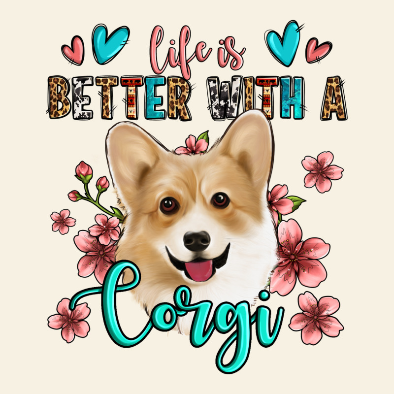 Life Is Better With A Corgi Vintage Tee by Jasminsmagicworld | Teevron