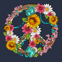 Floral Peace Sign With Gemstone Heavyweight Sweatshirt | Teevron