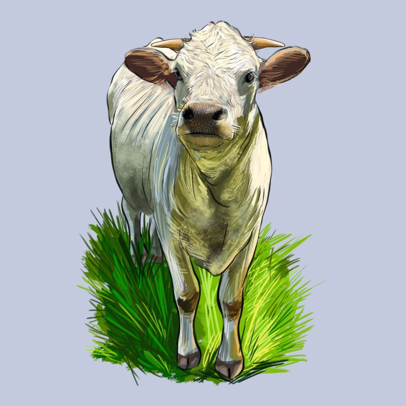 Charolais Heifer Long Sleeve Tee by LillyAllenDesigns | Teevron