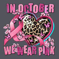 Western Leopard  In October We Wear Pink Heart Vintage Hoodie | Teevron