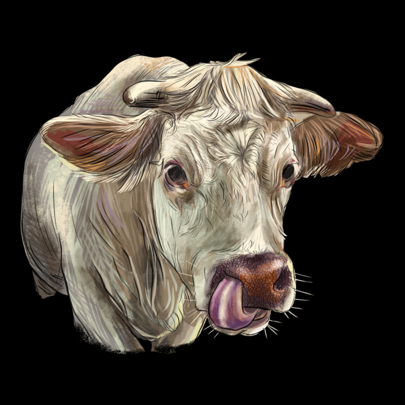 Charolais Cattle Face Long Sleeve Tee by LillyAllenDesigns | Teevron