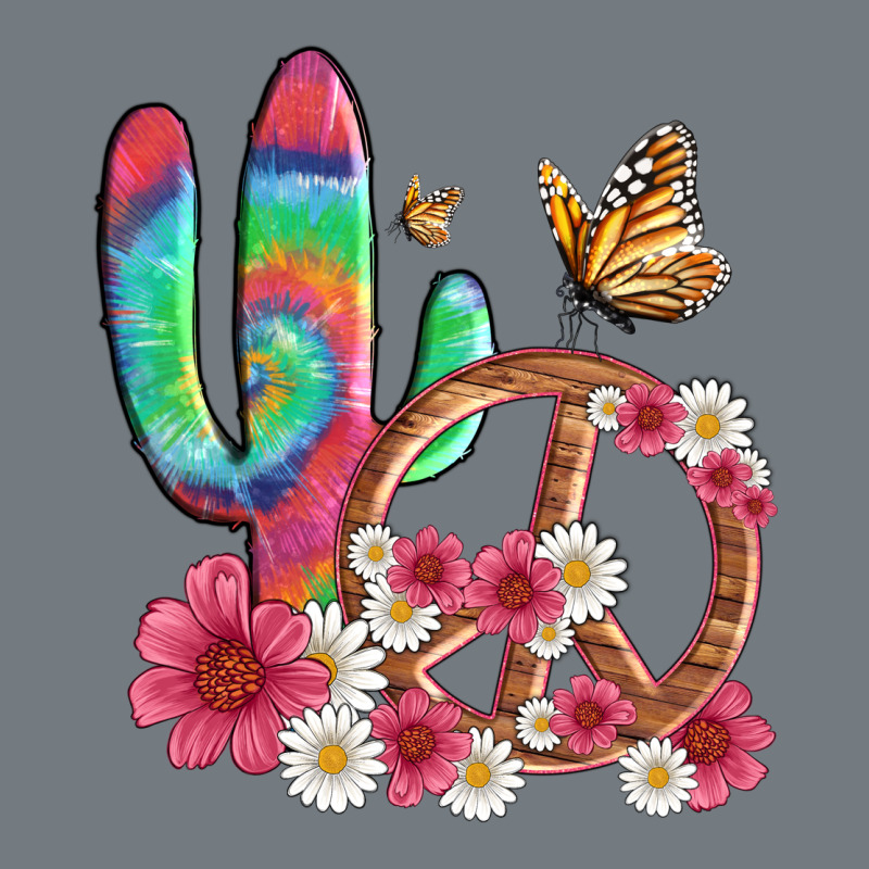 Cactus Peace Sign Flowers And Butterflys Heavyweight Sweatshirt by Artiststas | Teevron
