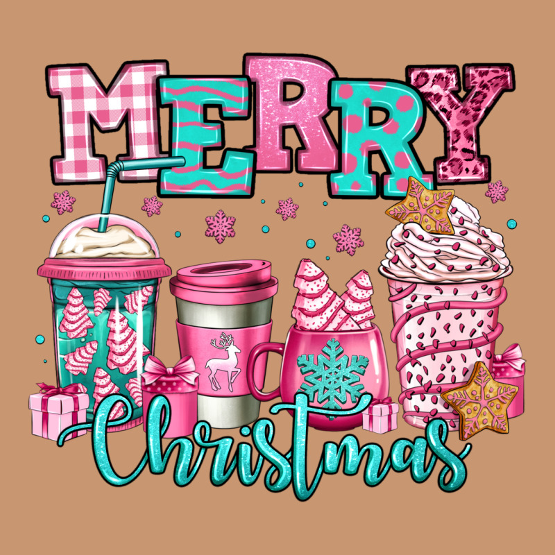 Merry Christmas Pink Coffee Cups Heavyweight Hoodie by Jasminsmagicworld | Teevron