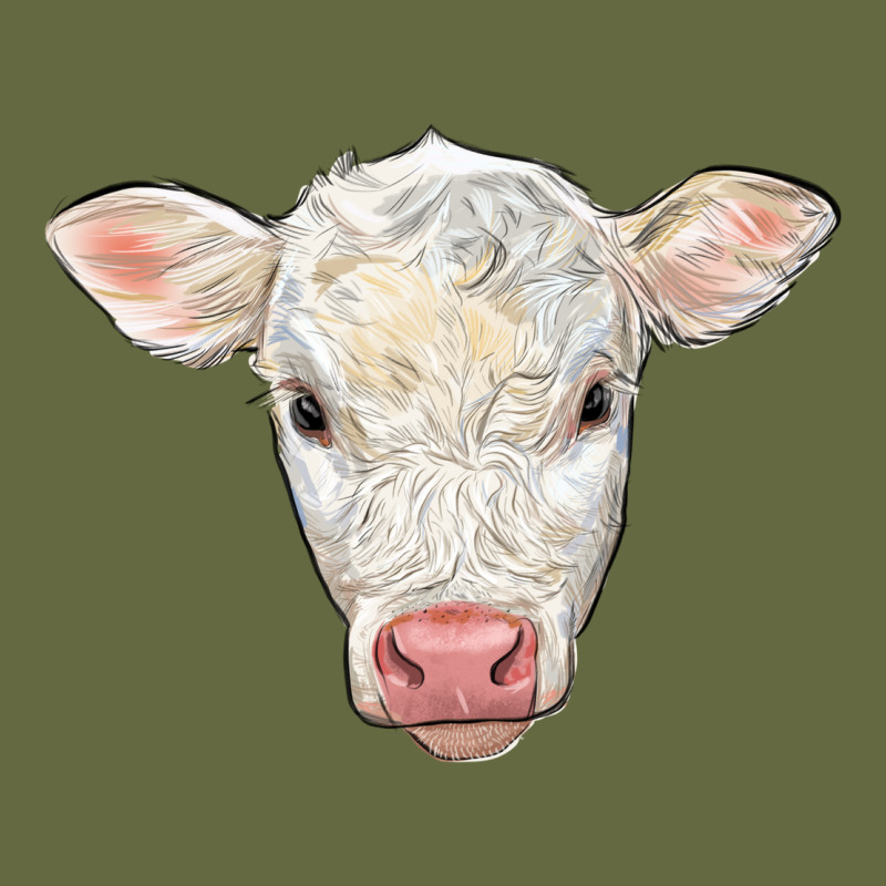 Charolais Calf Face Long Sleeve Tee by LillyAllenDesigns | Teevron