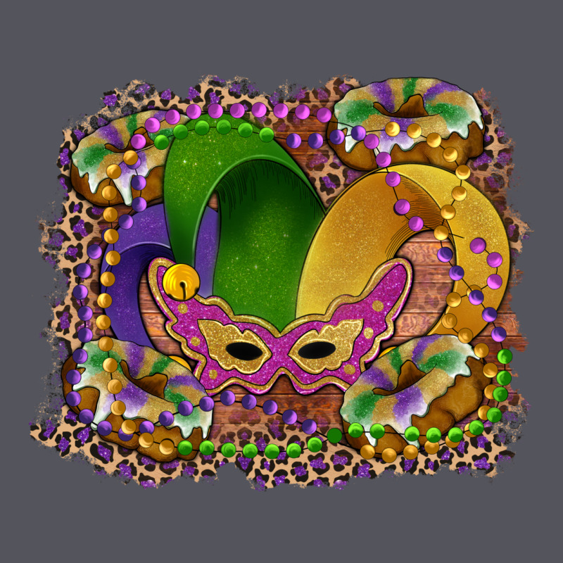 Mardi Gras Mask King Cake Vintage Hoodie by RanaPortraitStore | Teevron