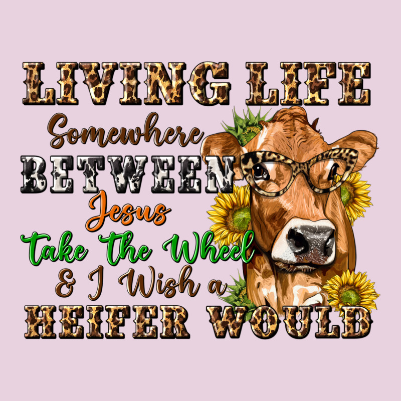 Living Life Somewhere Between Jesus Take The Wheel Ladies Tee by texasbilliewilder | Teevron