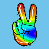 Rainbow Peace Sign Premium Sweatshirt | Teevron