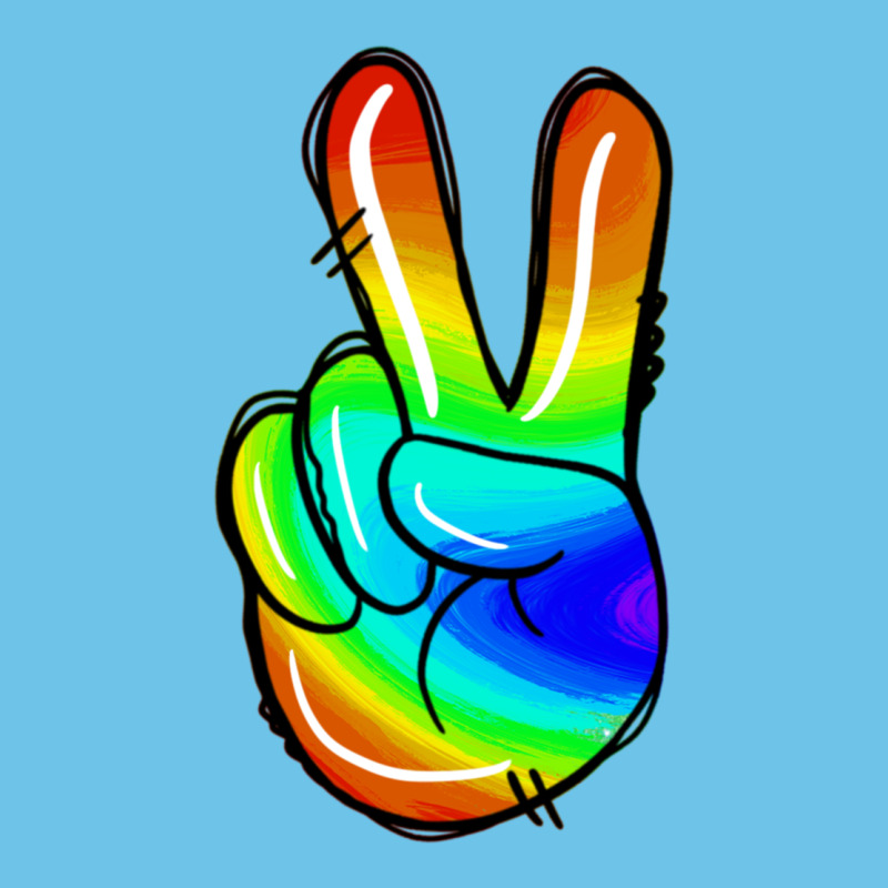 Rainbow Peace Sign Premium Sweatshirt by Jasminsmagicworld | Teevron