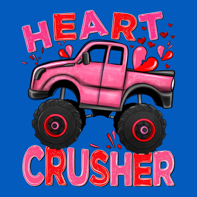 Heart Crusher Pink Monster Truck Valentine's Day Urban Hoodie by HowdyJamesFarm | Teevron