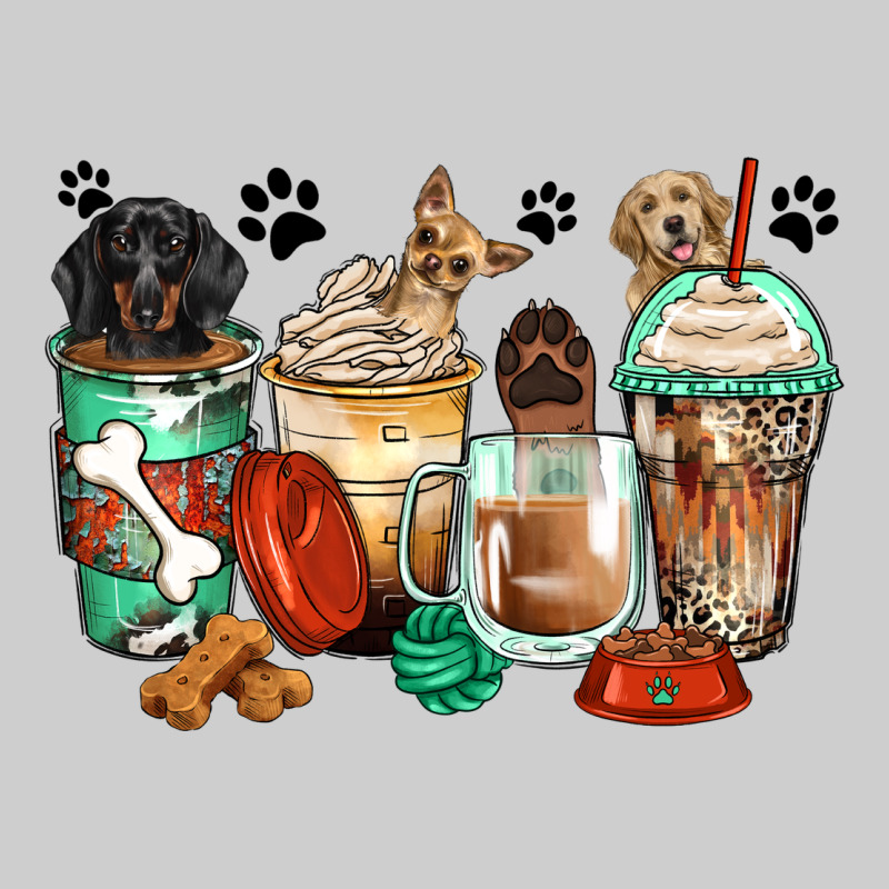 Dog Coffee Cups Premium Tee by Zillion Design Studio | Teevron