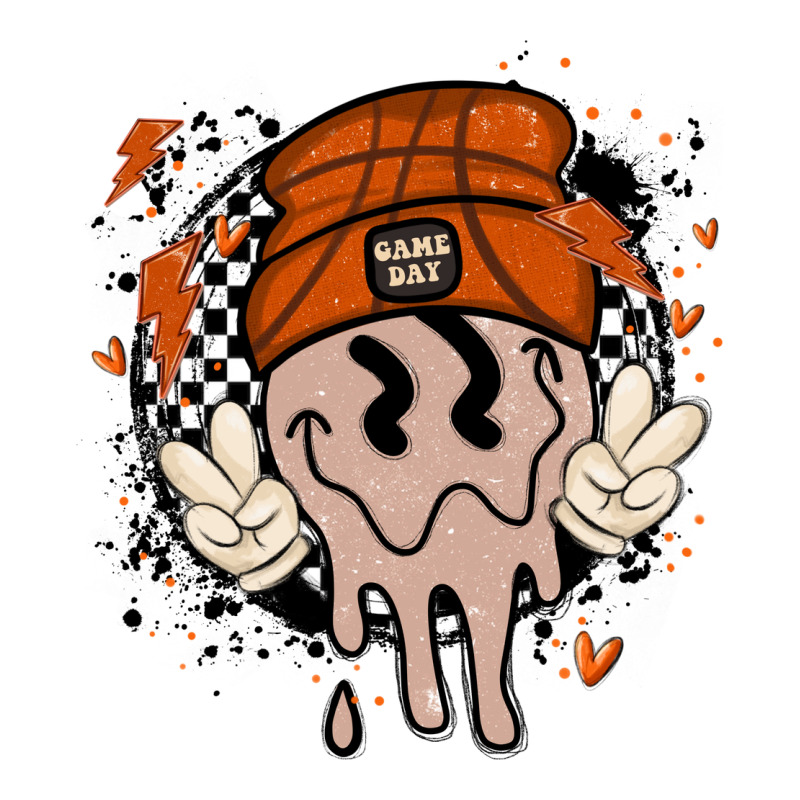 Basketball Game Day Zipper Hoodie by MaliasSmallBusiness | Teevron