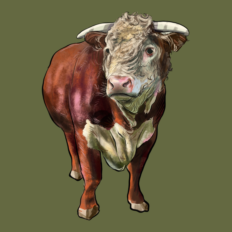 Hereford Bull Face Long Sleeve Tee by LillyAllenDesigns | Teevron