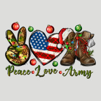 Peace Love Army Christmas Zipper Hoodie | Teevron