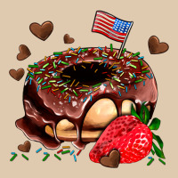 Donut Strawberry And Usa Flag Heavyweight Sweatshirt | Teevron
