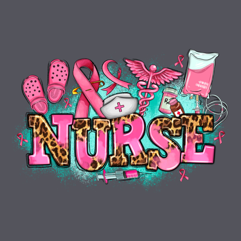 Breast Cancer Nurse Vintage Hoodie by AdoDesignShop | Teevron