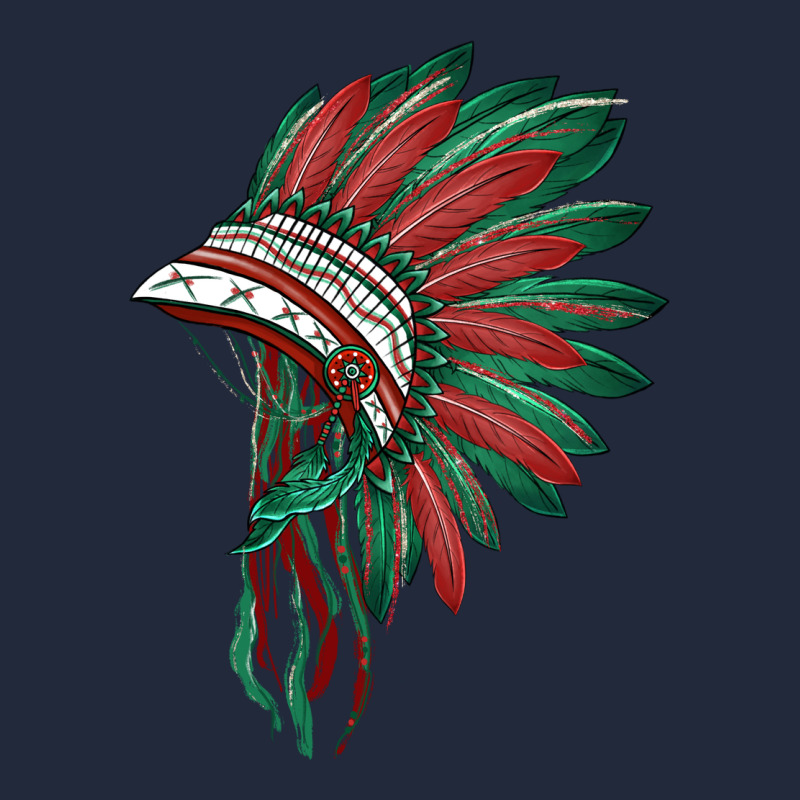 American Flag Indian Headdress Premium Sweatshirt by BarkalooDesign | Teevron