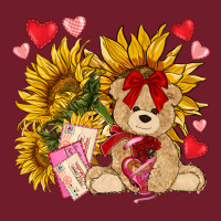 Valentines Day Sunflowers With Bear Hjf Zipper Hoodie | Teevron
