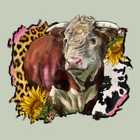 Hereford Bull Western Background Long Sleeve Tee | Teevron