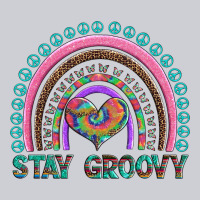 Stay Groovy With Rainbow And Heart Heavyweight Sweatshirt | Teevron