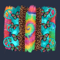 Hippie Peace Sign Butterfly Leopard And Tie Dye Brushstroke Heavyweight Sweatshirt | Teevron