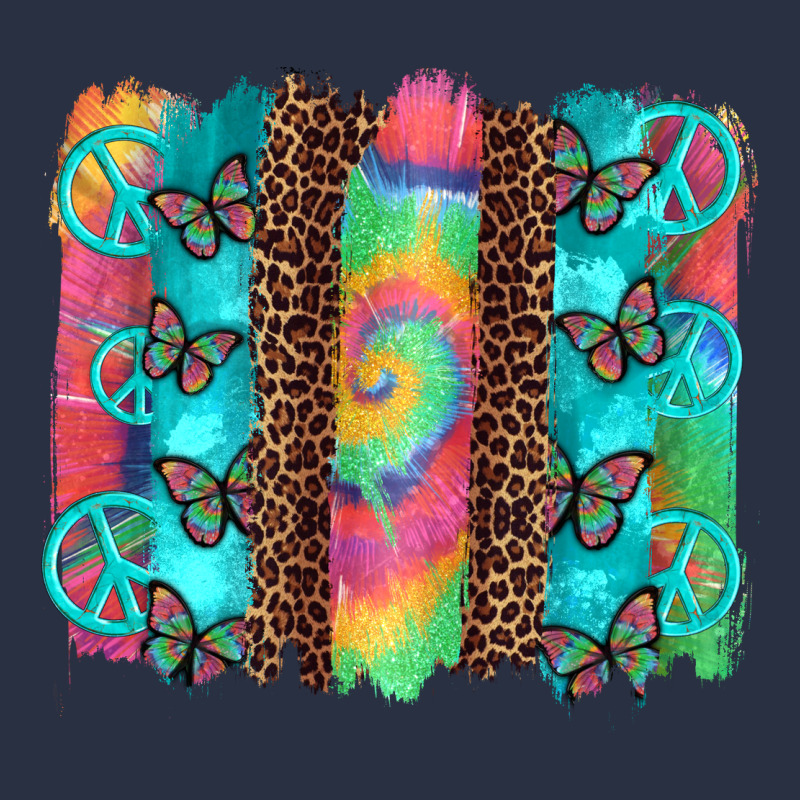 Hippie Peace Sign Butterfly Leopard And Tie Dye Brushstroke Heavyweight Sweatshirt by Artiststas | Teevron