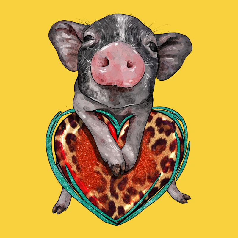Baby Pig With Leopard Heart Premium Sweatshirt by BarkalooDesign | Teevron