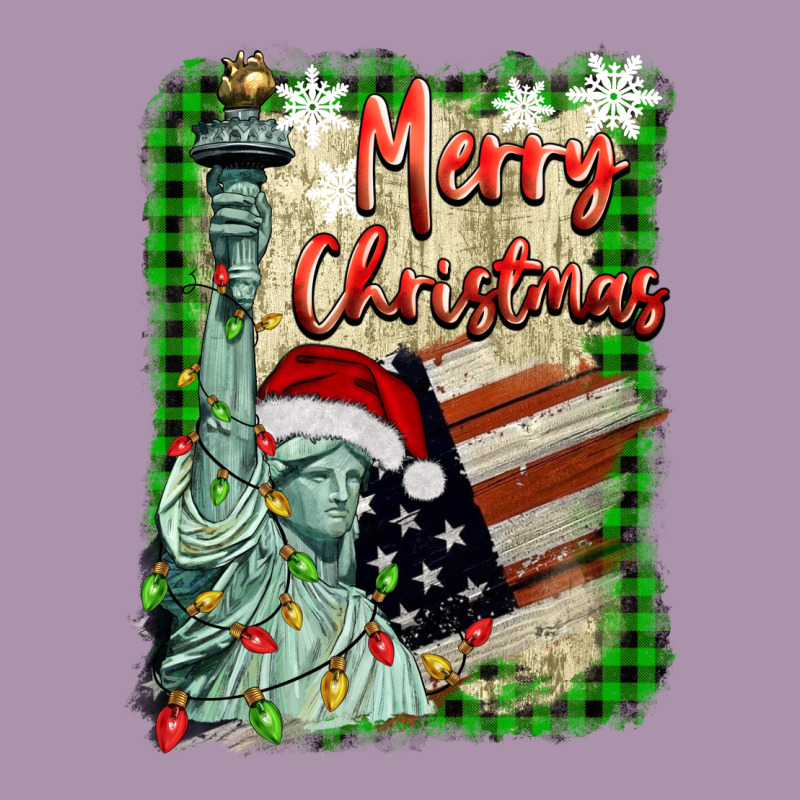 Merry Christmas  Statue Of Liberty Heavyweight Hoodie by BarkalooDesign | Teevron