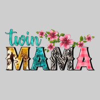 Twin Mama With Flowers Premium Tee | Teevron
