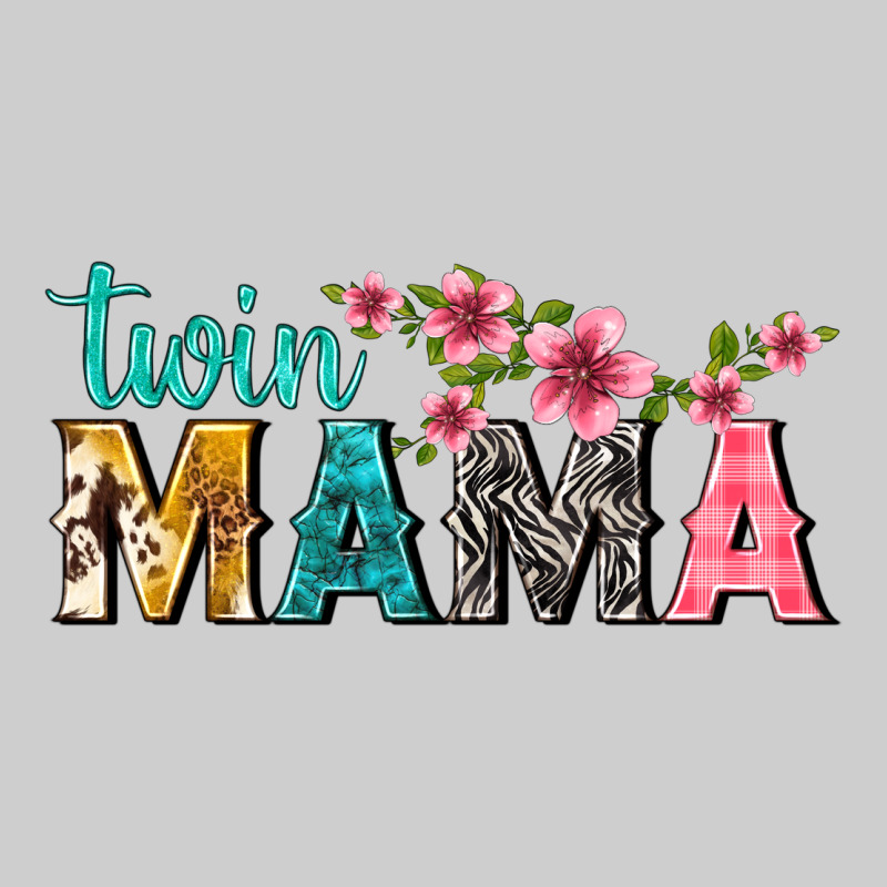 Twin Mama With Flowers Premium Tee by texasbilliewilder | Teevron