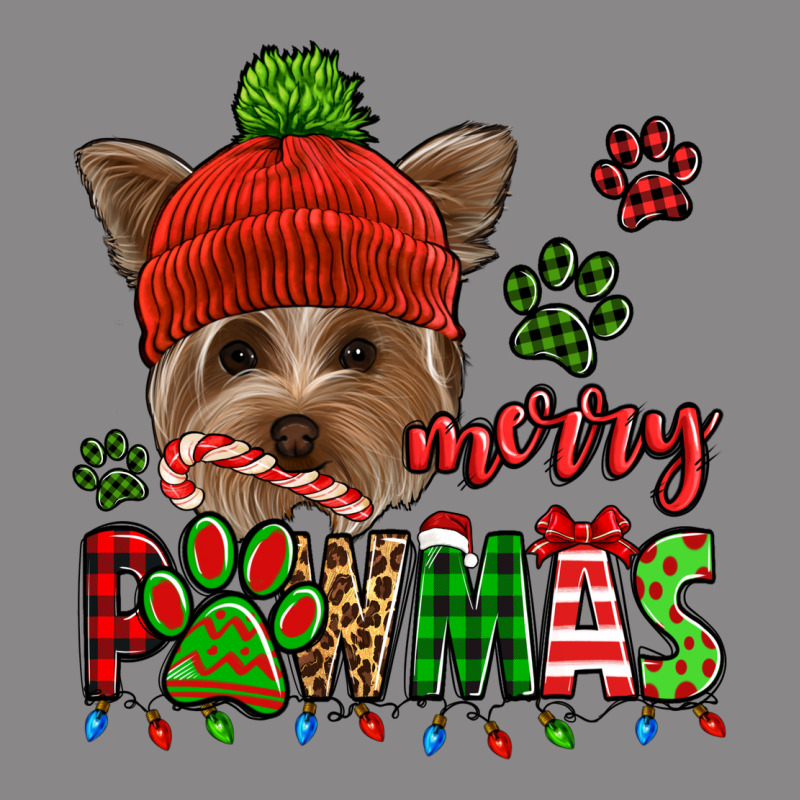 Merry Pawmas Christmas Yorkie Vintage Tee by Jasminsmagicworld | Teevron