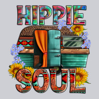 Hippie Soul With Caravan And Flowers Heavyweight Sweatshirt | Teevron